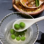 いち井 - グリンピース翡翠煮