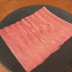 北新地しゃぶしゃぶすき焼き きらく - 極上霜降り牛タン