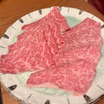 北新地しゃぶしゃぶすき焼き きらく - ＊特選黒毛和牛ハネシタ
                                ＊極上黒毛和牛もも