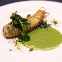 レストラン ローブ - ランチコース 10890円 の鮎 アーモンド