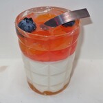 パティスリーマサ - ・「清見オレンジと金柑のパンナコッタ 桜ゼリーを添えて(¥594)」