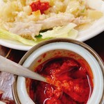 餃子屋 満園 - 蒸し鶏