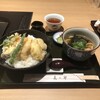 美々卯 - 鱧野菜天丼、季節のそば(うどん)、香の物