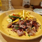 カジュアルフレンチBar 7FUKU - ハーフサーロインステーキ