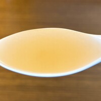 松石 - ホヤ・つぶ貝 筍・三つ葉 スープ
