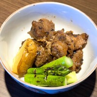 松石 - 金華豚・アスパラガス 豆豉