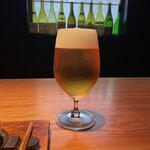 カモシヤ クスモト - サッポロ生ビールで乾杯*\(^o^)/*
