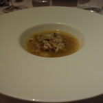 リストランテ カノフィーロ - 火をどりと赤米のミネストラ