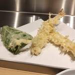 てんぷら 松月 - エビ/ピーマン