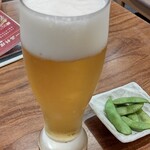 うなぎ家 しば福や - 2024.06. 生ビール枝豆付き
