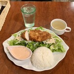 鶏Dining Bird Place - チキンカツサラダランチ900円