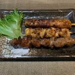 いち花 - (上)つくね　(中)とりみ　(下)砂肝