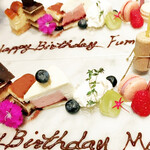  【＊　Dessert Plate　デザートプレート　＊】 〈メッセージ付〉※要予約