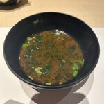 恵比寿 鮨 おぎ乃 - あおさの赤だし