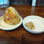 ヌードル マイスター 源九 - サービスおにぎりと味変ジュレ