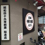 元祖 中華つけ麺 大王 - 外看板