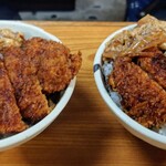 柳橋一八 - カツ丼　並　　　　　　　　　　　　　カツ丼大盛り