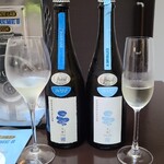 日本料理 TOBIUME - 新政　プライベートラボ2　2022
      お酒②天蛙クリア　スパークリング
      お酒③天蛙クリアドライ　スパークリング
      共に米品種:秋田県産改良信交100%、精米歩合:60%