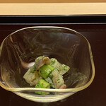 髙橋 謙太郎 - 木の芽和え　たいらぎがい　ホッキ貝　アスパラ