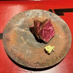 WAGYU USHITOMI - 黒毛和牛ハラミたたき