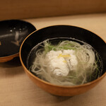 志げる鮨 - 鱧とにゅうめんのお椀