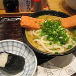 うどん 丸香 - かけうどん+えび天