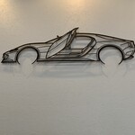 喫茶アンフィニ - カウンターからの眺め。車好きさんいらっしゃい。