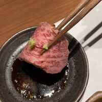 完全個室焼肉すだく浮世亭 - 炙り刺＆山葵