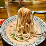 鶴うどん - 明太子クリームうどん