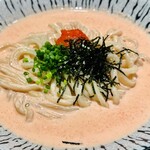 鶴うどん - 明太子クリームうどん