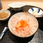 新ばし 星野 - おかか卵黄ご飯