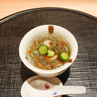 新ばし 星野 - 兵庫県三田のじゅんさいと三陸のあわび