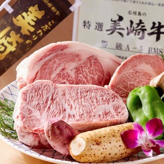 【美崎牧場直送】石垣島のプレミアム美崎牛を“炭火焼肉”で堪能