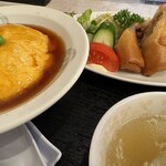 中国菜館　梨花 - 天津飯定食