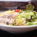 重慶料理 東々包 - 五目冷やし中華　サイドから