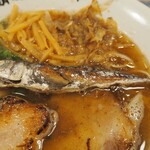 鯖の上にも三年 - 鯖そば 元味（煮干し）