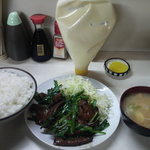 銀星食堂 - レバニラ定食　