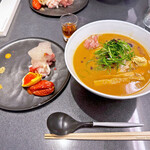 Japanese Soba Noodles 蔦 - 「特製トリュフ雲呑 Summerフォアグラ味噌 Soba」