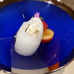 鮨 こう介 - デザート夢：アイス、ノンアルシャンパンゼリーが風味良し