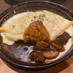 サロン 卵と私 - 神さんのチーズインリゾットオムライス！デミ