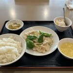 地球飯店 - 青椒鶏片(鶏肉とピーマンの塩炒め)('24/06/26)