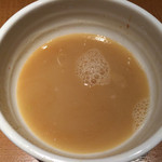 つけ麺 道 - スープ割（2014年3月　西武池袋本店「お食事ちゅうぼう」）