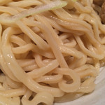 つけ麺 道 - カネジンの麺（2014年3月　西武池袋本店「お食事ちゅうぼう」）