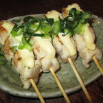 炭焼地鶏 まくら - ささみレアゆず胡椒マヨ