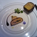 レストラン タテル ヨシノ - トーション仕立てとマリネのフォワグラ フリュイセック添え 