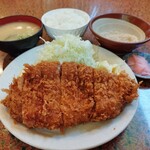 林や - 特上ロースかつ定食1510円