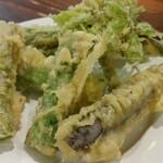 盃爛処 - 天ぷら盛り合わせ