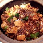 四川麻婆豆腐土鍋ごはん（アップ）