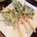 うぶすな - 2014/3/8　あらっ、葉生姜の天ぷら！