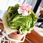 クレープアンドカフェ ヴァーチュ - 桜と抹茶のクレープ(￥900)。春にぴったり。